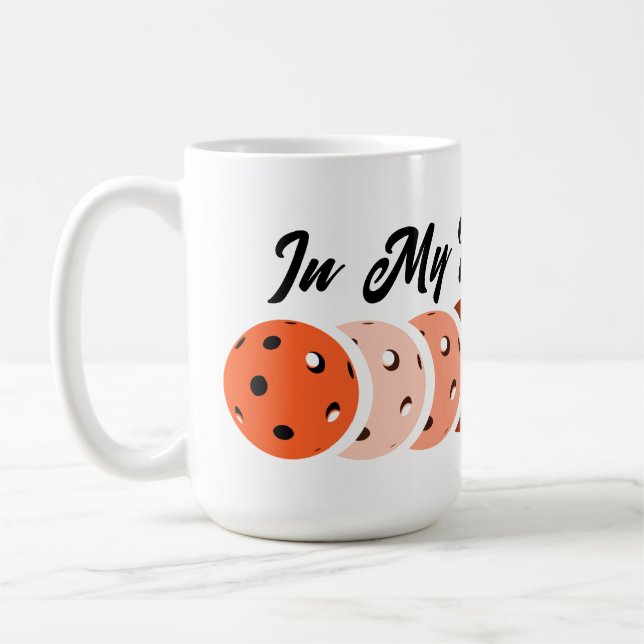 I Min Pickleball Era - Orange Vibes Design T-Shirt Kaffemugg (Vänster)