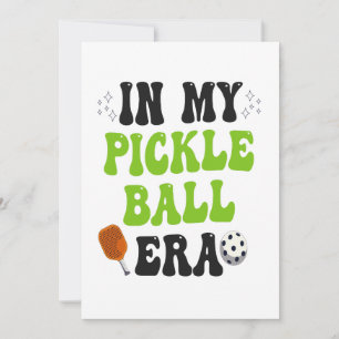 I Min PickleBall-era Roligt Groovy Sportpresent Inbjudningar