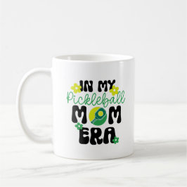 I Min Pickleball-Mamma Epok Retro Groovy Blommig Kaffemugg
