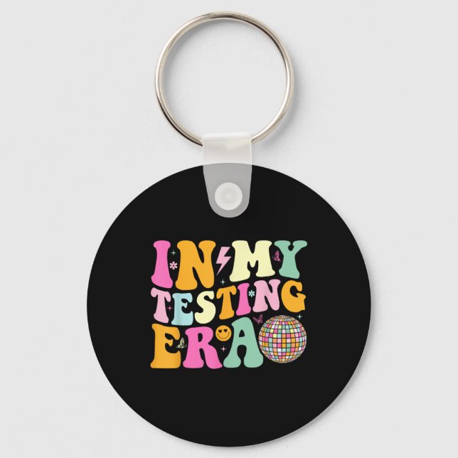 I min provdag, Motivational Testing Day Teacher Nyckelring (Framsida)