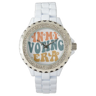 I min röstsedel Vågigt Retro Armbandsur