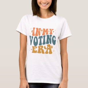 I min röstsedel Vågigt Retro T Shirt
