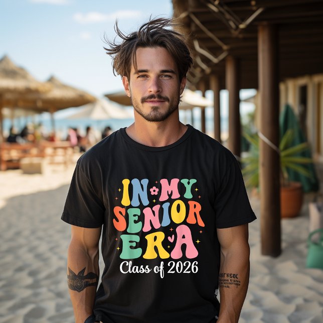 I Min Senior Era Klass 2026 Groovy Examen T Shirt (Skapare uppladdad)