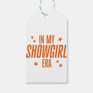 I min Showgirl Era Presentetikett