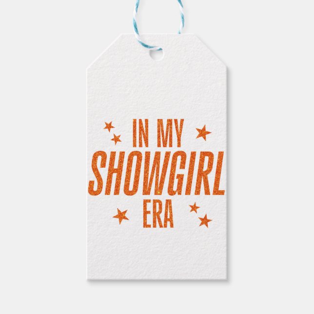 I min Showgirl Era Presentetikett (Framsidan)