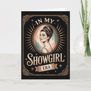 I Min Showgirl-era Retro Glamoröst Självförtroende Kort