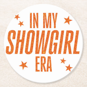 I min Showgirl Era Underlägg Papper Rund