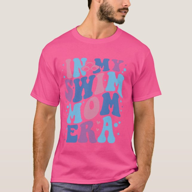 I min Simma Mamma ERA Swimming Swimmer Mamma Life  T Shirt (Framsida)
