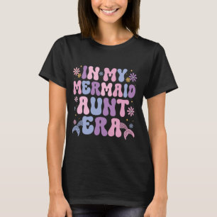 I min Sjöjungfru Moster Era Groovy Cute Sjöjungfru T Shirt