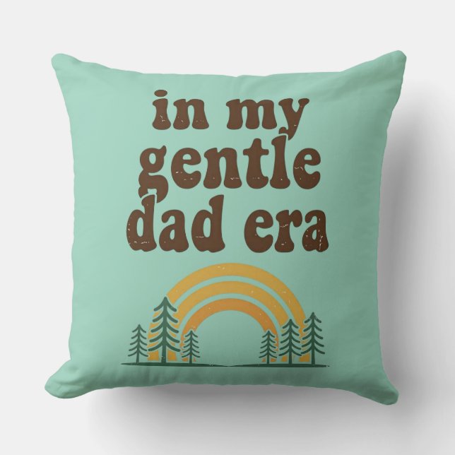 I Min Sköna Pappa-era Retro Groovy Regnbåge Kudde (Framsida)