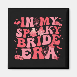 I Min Skräckbrudstid Halloween Groovy Roligt Spöke Magnet