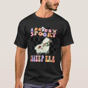 i Min Skräckslagna Får-era Groovy Halloween-djur K T Shirt