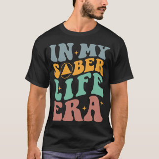 I min sober Life Era Retro Groovy Funny Sobriety M T Shirt