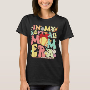 I min Softball Mamma Era Funny Baseball Mamma Mor T Shirt