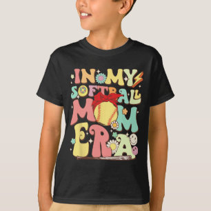 I min Softball Mamma Era Funny Baseball Mamma Mor T Shirt