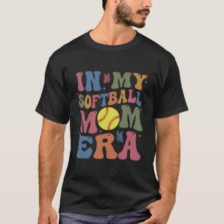 I min Softball Mamma Era Mamma Boy T Shirt