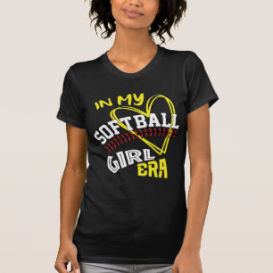I Min Softboll Flick Era Retro Groovy Softboll T-S T Shirt