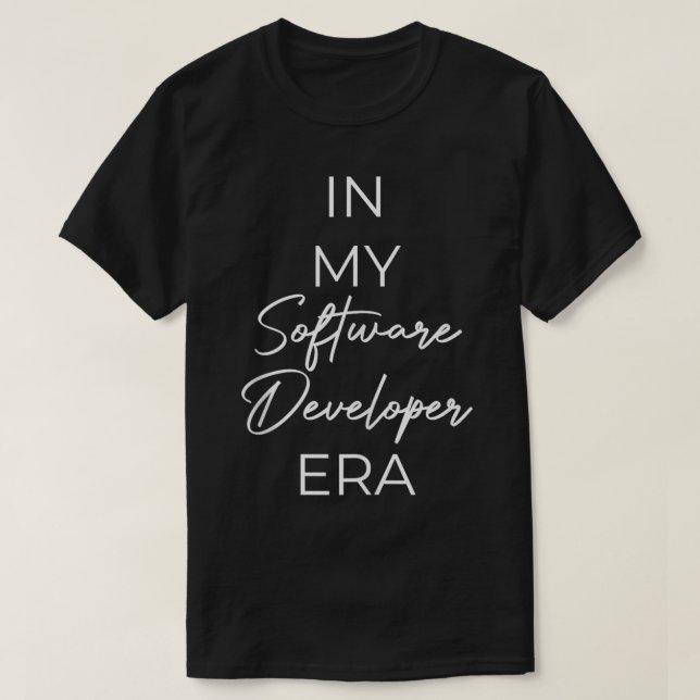 I min Software Developer-era T Shirt (Design framsida)