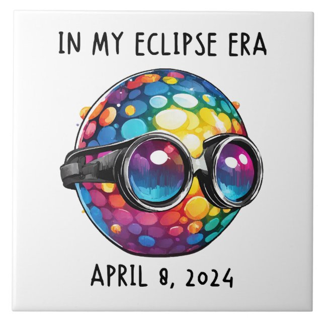 I min solära Eclipse Era 2024 Kakelplatta (Framsidan)