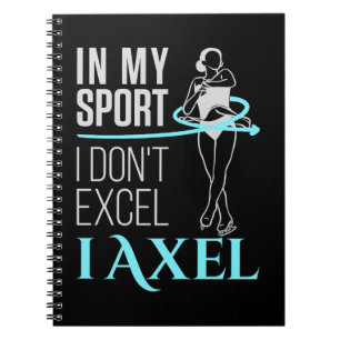 I min sport Figur Skating Axel Women Girls Anteckningsbok