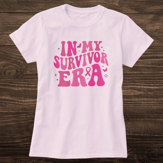 I min Survivor Era Rosa Breast Cancer Awareness T Shirt (Skapare uppladdad)