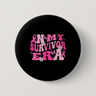 I min Survivor Era Rosa Ribbon Breast Cancer Knapp