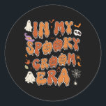 I min talesman Groom Era Halloween Bröllop Bachelo Runt Klistermärke<br><div class="desc">På min talesman Groom Era Halloween Bröllop Bachelorette Party 1</div>