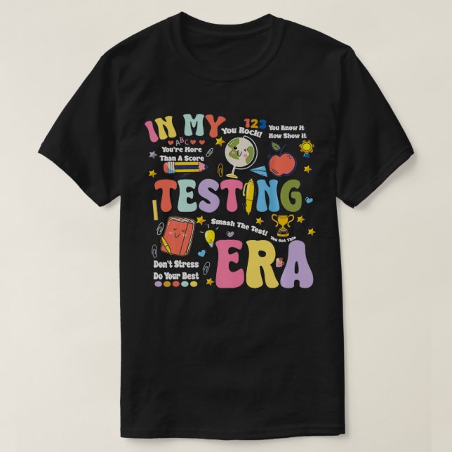 I min testtid Lärartetid T Shirt (Design framsida)