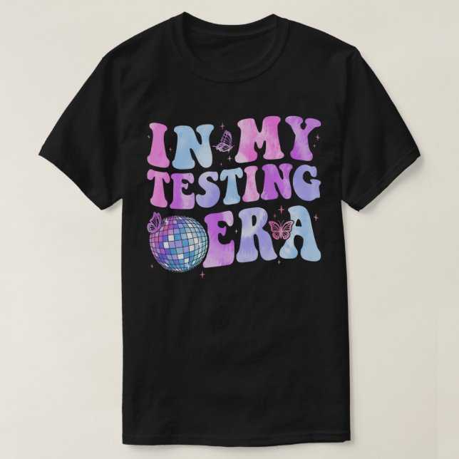 I min testtid, undervisande av Lärare S T Shirt (Design framsida)