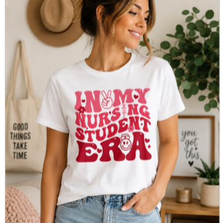 I Min Tid Som Sjuksköterskestudent – Sött Retro Sj T Shirt