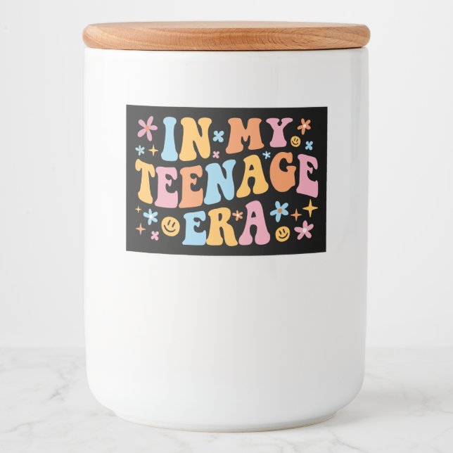 I min tonårsålder I Mat Etiketter (Framsida)