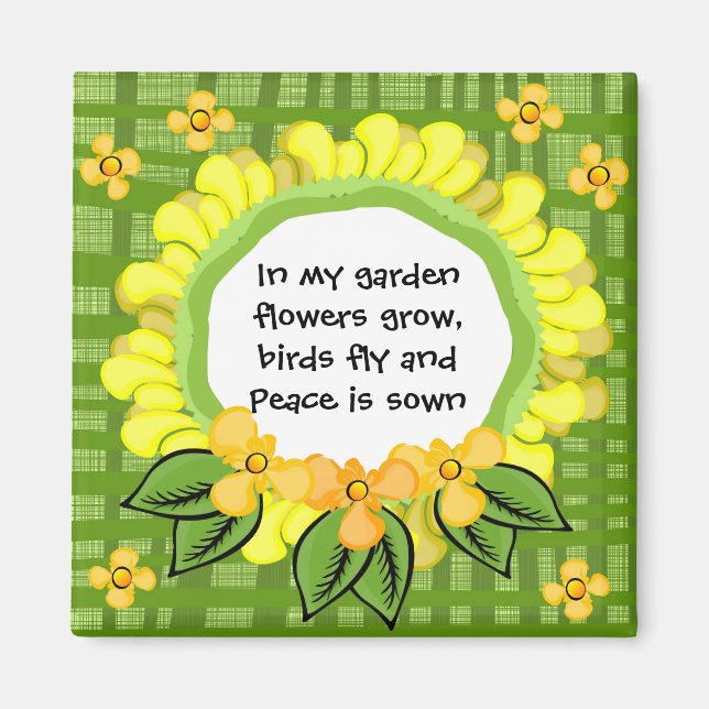 I min trädgård.. Magnet Square (Framsidan)