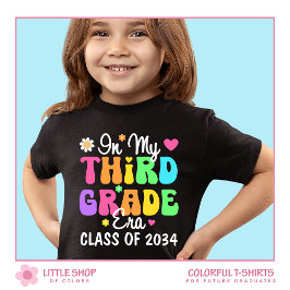 I min tredje Klass Era-klass 2034 Back to school T Shirt