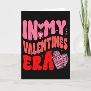 I Min Valentins Era Alla Hjärtans Dag Kvinnor Flic Kort