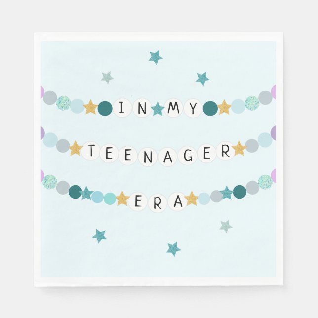 I min Vänskap Bracelet Era-Födelsedagsfest Pappersservett (Framsidan)