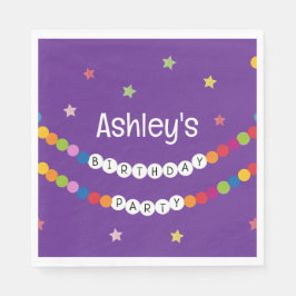 I min Vänskap Bracelet Era-Födelsedagsfest Pappersservett