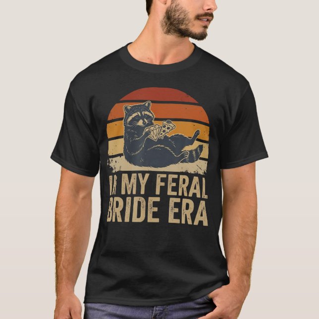 I Min Vilda Brud-epok Roligt Bröllop Möhippa T Shirt (Framsida)