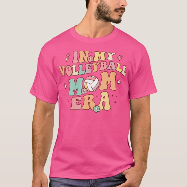 I min Volleyball Mamma Era-speldag i Volleyball T Shirt (Framsida)