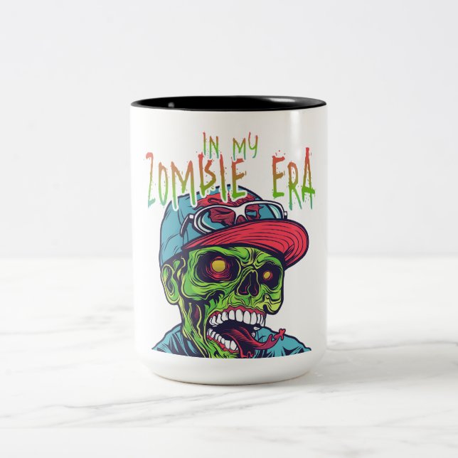 I Min Zombie Mugg | Rolig Skräck Halloween Kaffe (Center)