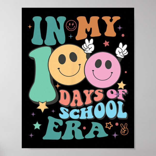 I mina 100 dagar med skolålslärare 100 dagar poster (Framsidan)