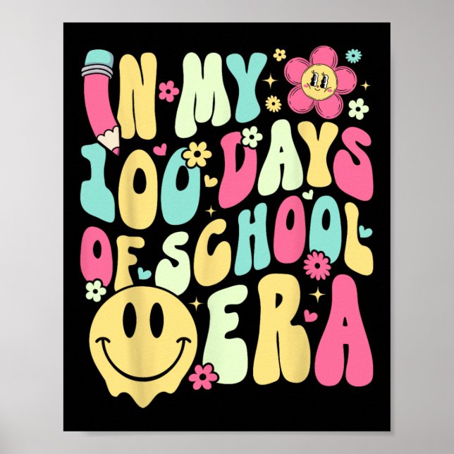 I mina 100 dagar med skolålslärare 100 dagar poster (Framsidan)