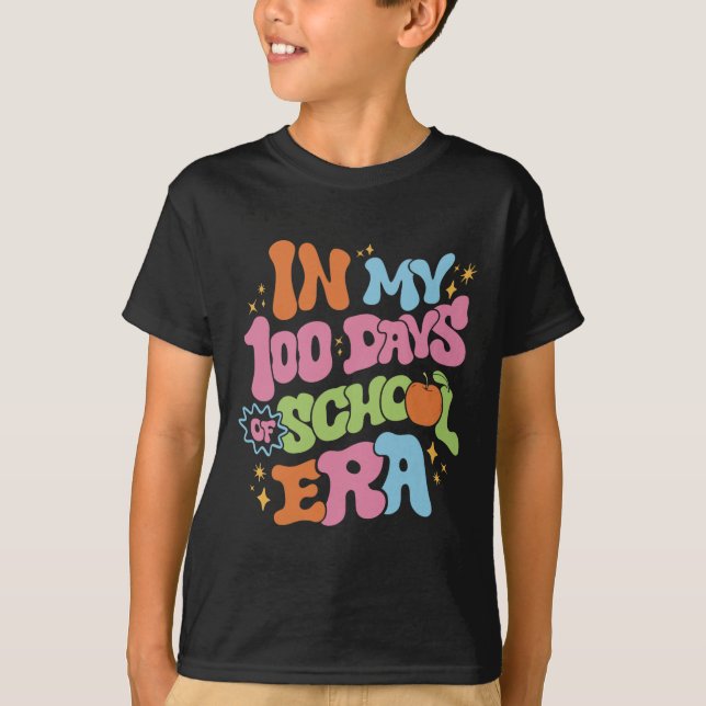 I mina 100 dagar med skolålslärare 100 dagar t shirt (Framsida)