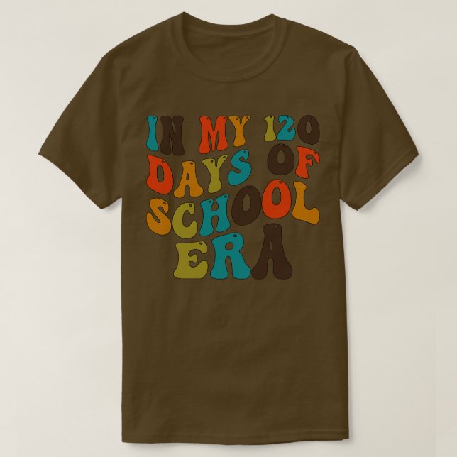 I mina 120 dagar av skoltid t shirt (Design framsida)