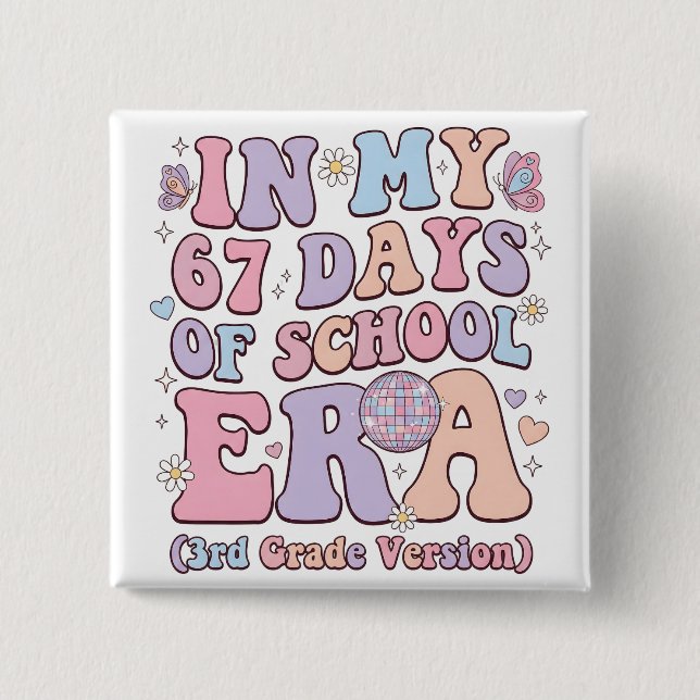 I mina 67 skoldagar Era 3:e klass groovy Knapp (Framsida)