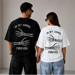 I mina armar för alltid Skelett händer Matchande p T Shirt