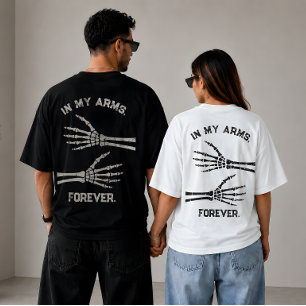 I mina armar för alltid Skelett händer Matchande p T Shirt