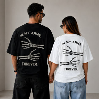 I mina armar för alltid Skelett händer Matchande p T Shirt