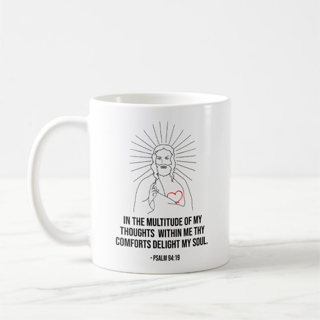 I mina många tankar om kristendomen kaffemugg (Vänster)