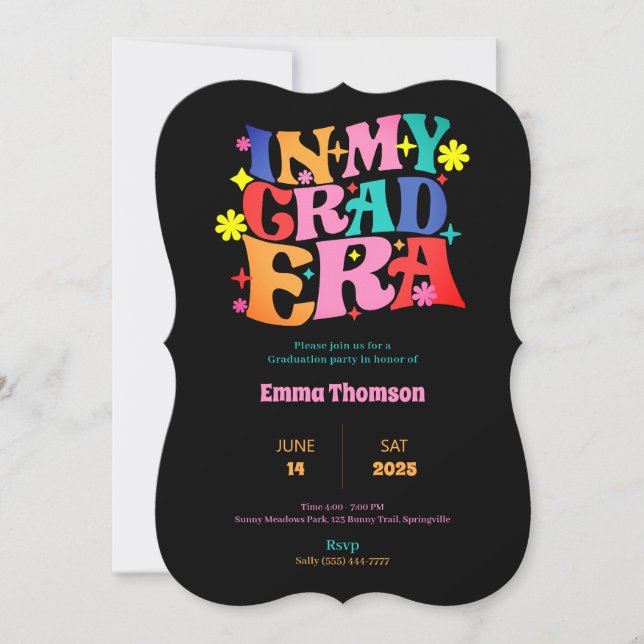 I mina Studentkort vid Studenten Inbjudningar (Framsida)