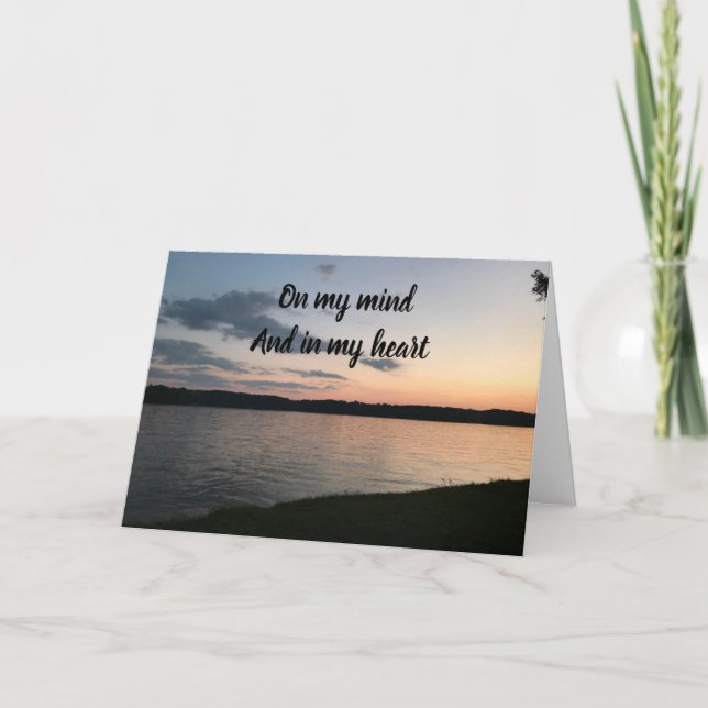 **I MINNE & I MITT HJÄRTA** HÄR FÖR DIG ALLTID KORT (Framsida)